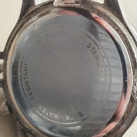 Paul Jardin Silver/Blue Rhinestone Spinner Men's Watch - Picture 4 of 4